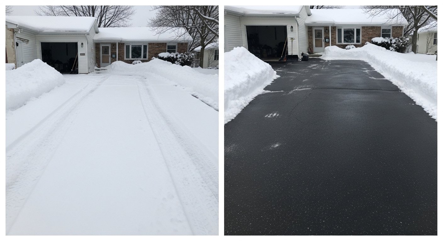 Parking Lot Snow Removal in Xenia, OH process