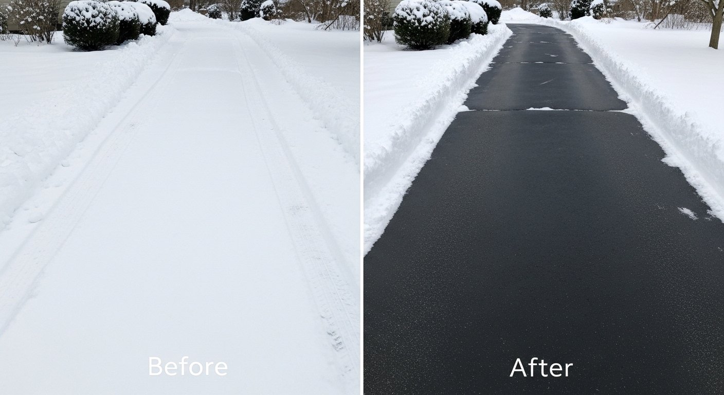 Driveway Buried After Snowstorm