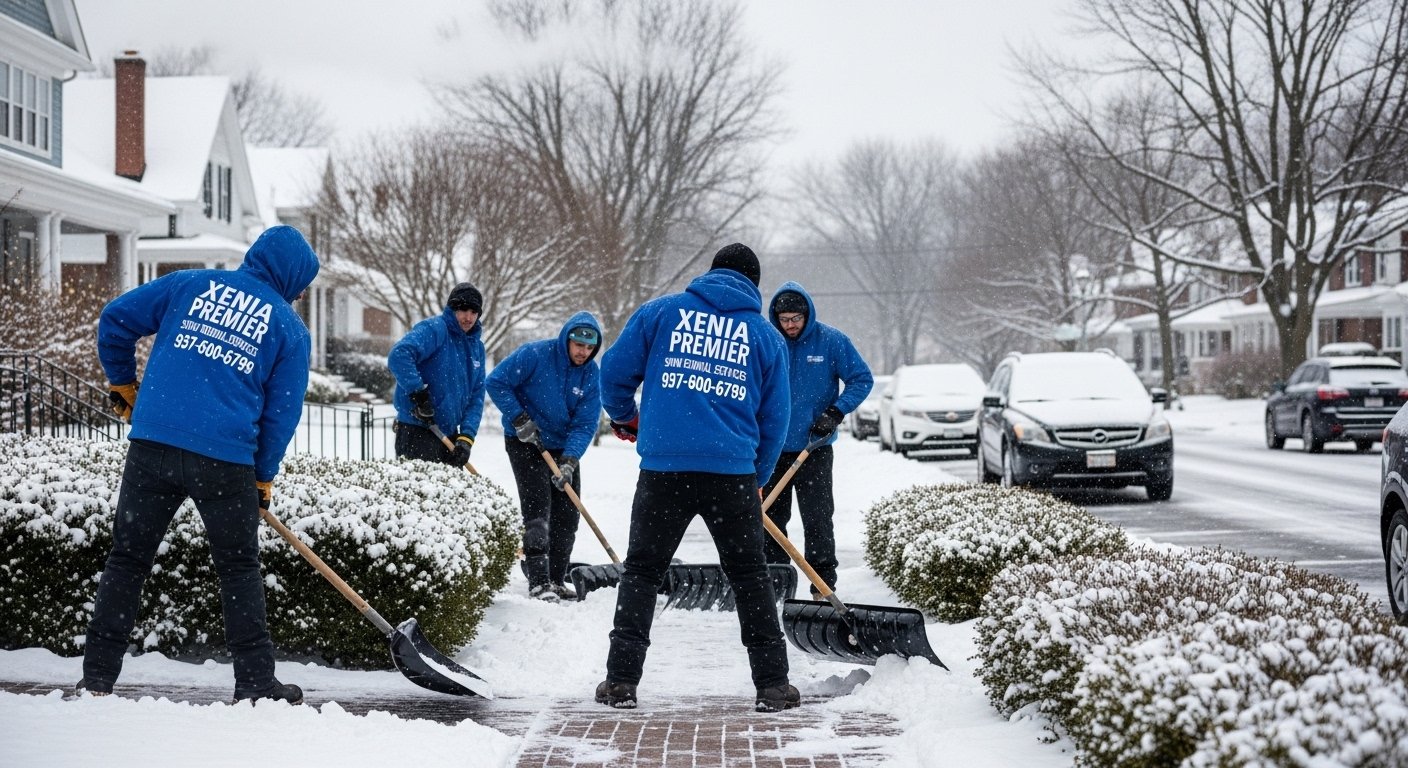 Walkway Buried In Snow