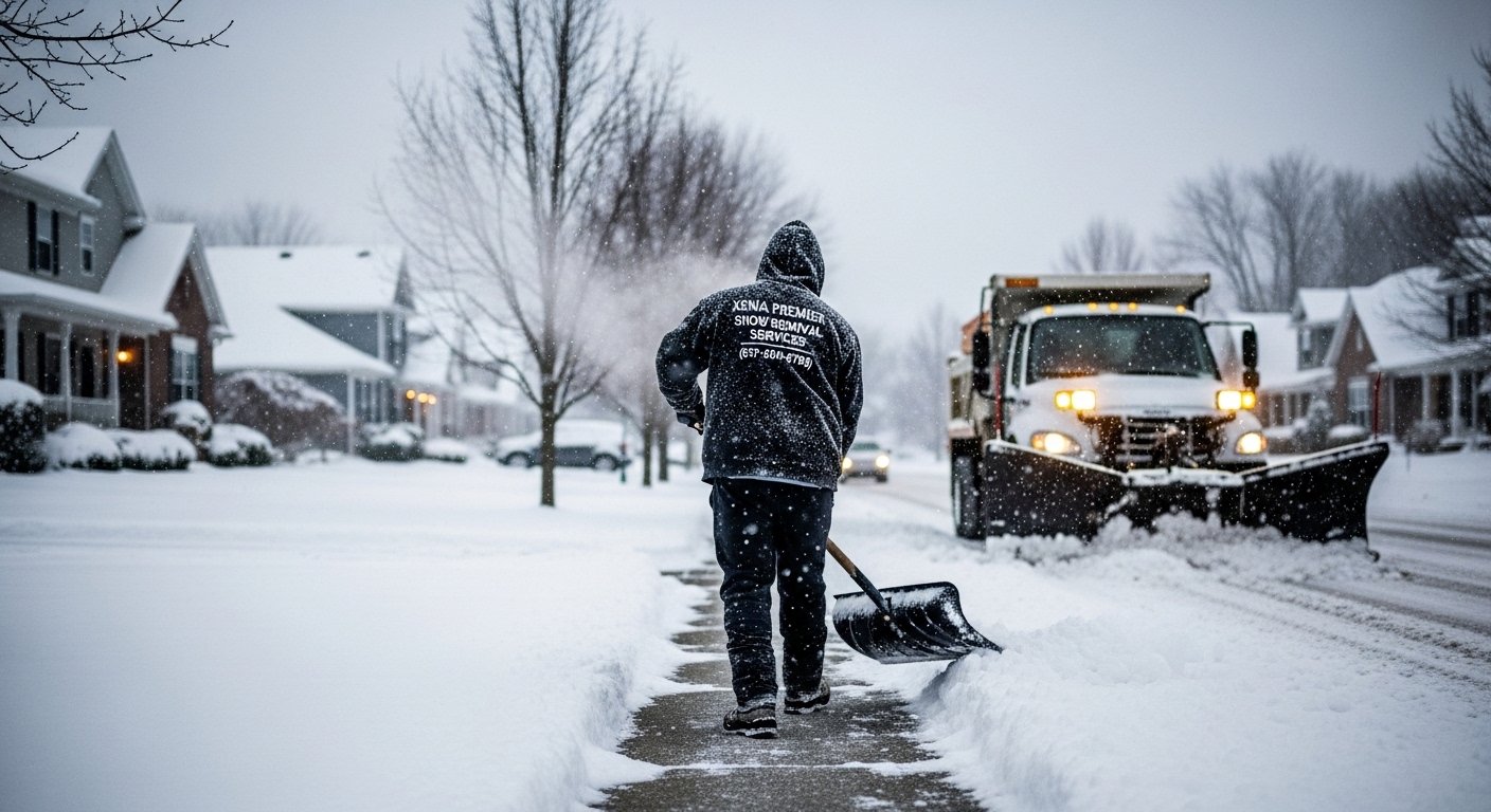 Residential Snow Removal in Xenia, OH finished access