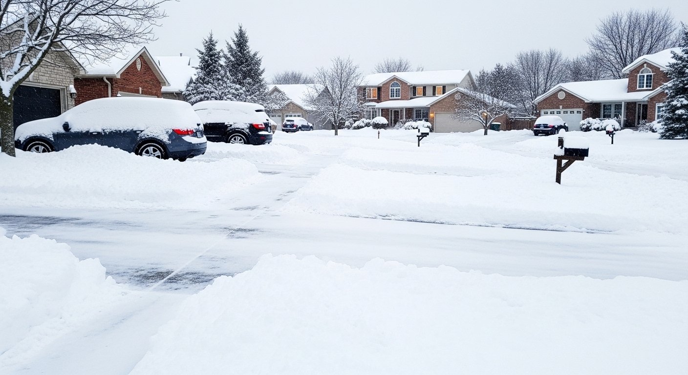 Sidewalk and Walkway Clearing in Xenia, OH crew and equipment